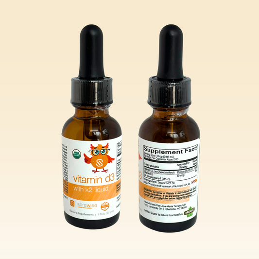 Organic Liquid Vitamin D3 with K2