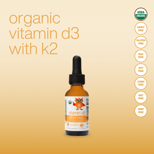 Organic Liquid Vitamin D3 with K2