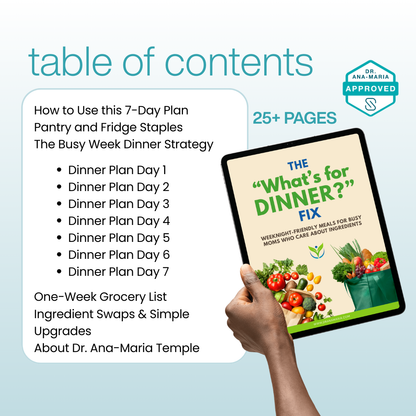 The "What's for Dinner?" Fix: A 7-Day Real-Food Meal Plan