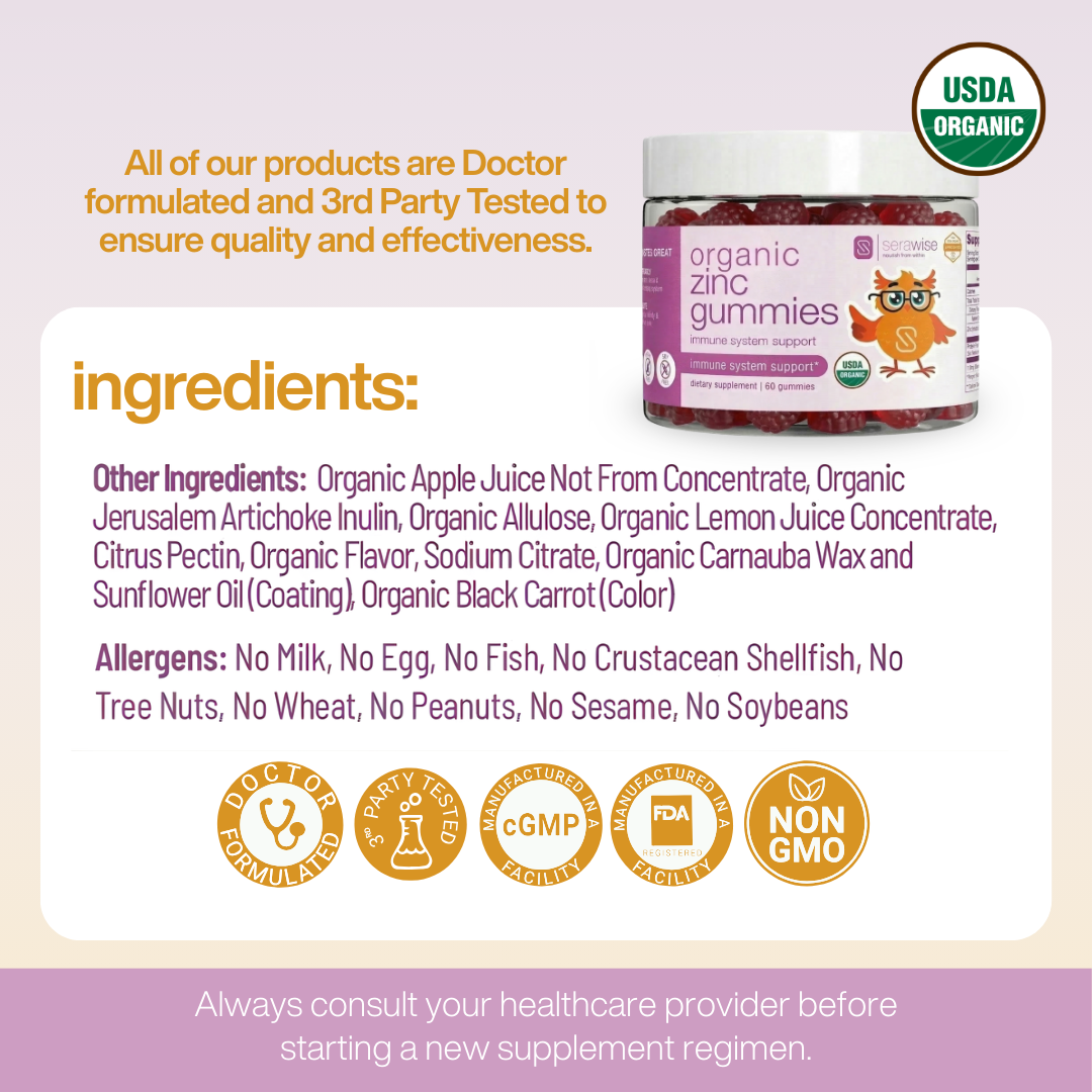 PREORDER: Organic Zinc Gummy