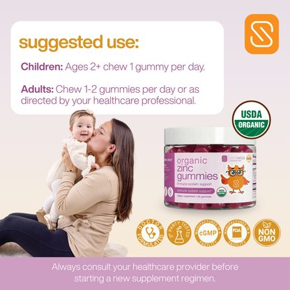 PREORDER: Organic Zinc Gummy